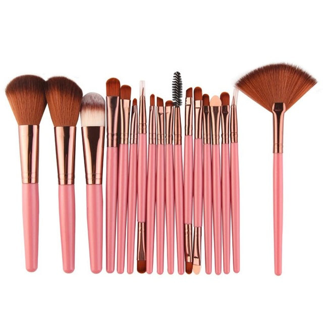18 Pcs MAANGE Makeup Tools Set Brushes Suit Foundation Eye Lip Eyeshadow Brush