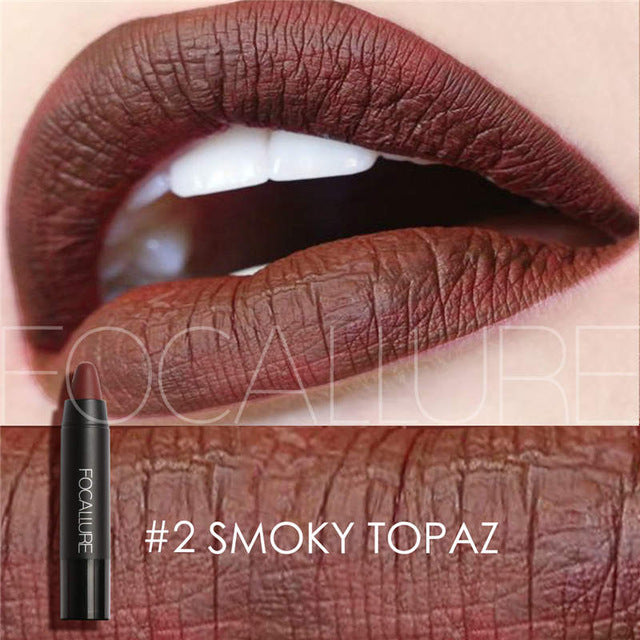 FOCALLURE Lip Makeup Lipstick Long Last Waterproof Sexy Color Lip Stick Beauty Matte Liner Batom Mate Lipstick Makeup Cosemetics