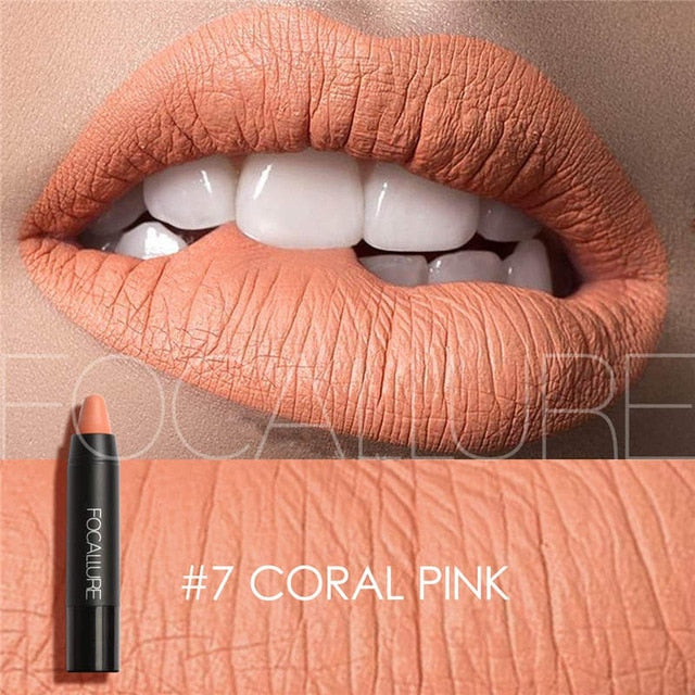 FOCALLURE Lip Makeup Lipstick Long Last Waterproof Sexy Color Lip Stick Beauty Matte Liner Batom Mate Lipstick Makeup Cosemetics
