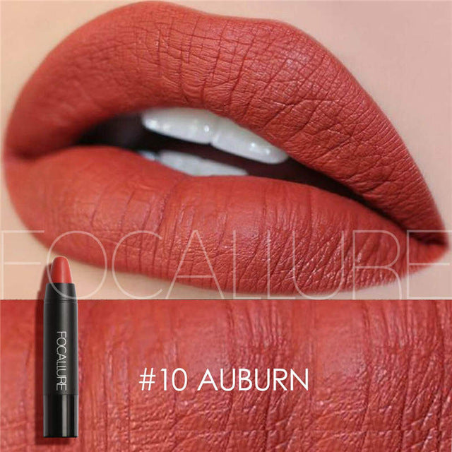 FOCALLURE Lip Makeup Lipstick Long Last Waterproof Sexy Color Lip Stick Beauty Matte Liner Batom Mate Lipstick Makeup Cosemetics