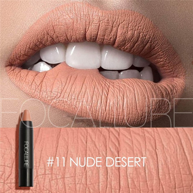 FOCALLURE Lip Makeup Lipstick Long Last Waterproof Sexy Color Lip Stick Beauty Matte Liner Batom Mate Lipstick Makeup Cosemetics