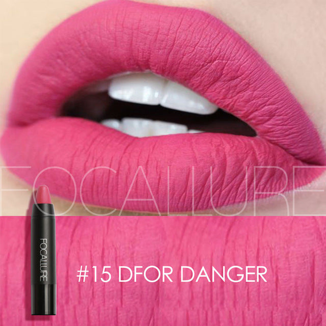 FOCALLURE Lip Makeup Lipstick Long Last Waterproof Sexy Color Lip Stick Beauty Matte Liner Batom Mate Lipstick Makeup Cosemetics
