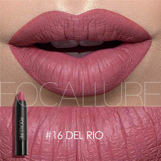 FOCALLURE Lip Makeup Lipstick Long Last Waterproof Sexy Color Lip Stick Beauty Matte Liner Batom Mate Lipstick Makeup Cosemetics