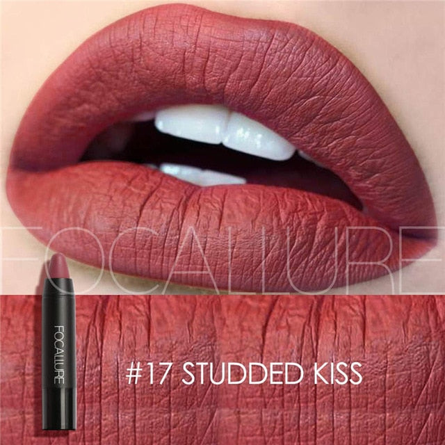 FOCALLURE Lip Makeup Lipstick Long Last Waterproof Sexy Color Lip Stick Beauty Matte Liner Batom Mate Lipstick Makeup Cosemetics